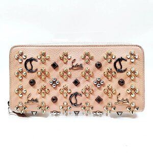 Christian Louboutin Long Wallet Pink Leather 2263144